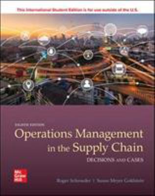 ISE OPERATIONS MANAGEMENT IN THE SUPPLY CHAIN: ... 1260571432 Book Cover