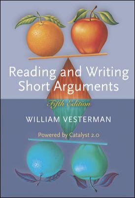 Reading and Writing Short Arguments 0072983663 Book Cover
