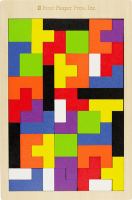 Hardcover Kids' Wooden Tangram Puzzle Book