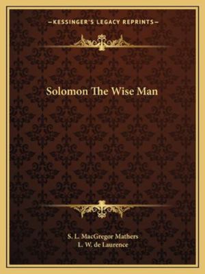 Solomon The Wise Man 1162833033 Book Cover