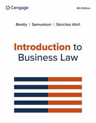 Introduction to Business Law 8214055989 Book Cover