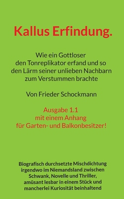Kallus Erfindung.: Wie ein Gottloser den Tonrep... [German] 3819279091 Book Cover