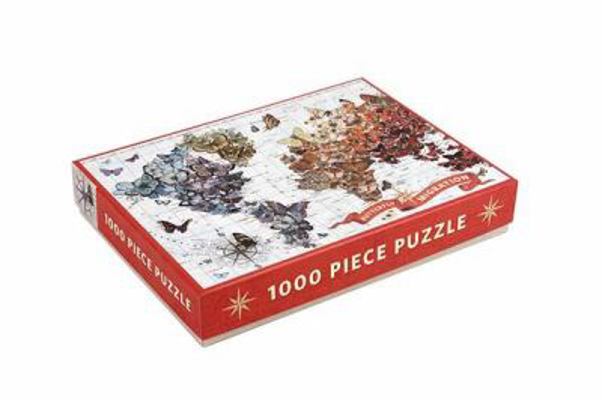 Unbound 1000 Piece Puzzle - Butterfly Migration Book