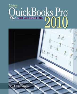 Using Quickbooks Pro 2010 for Accounting (with ... 0538475854 Book Cover