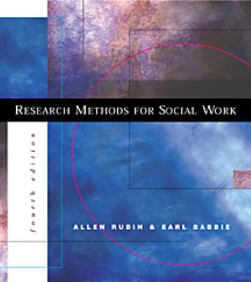 Research Methods for Social Work [With Infotrac] 0534362176 Book Cover