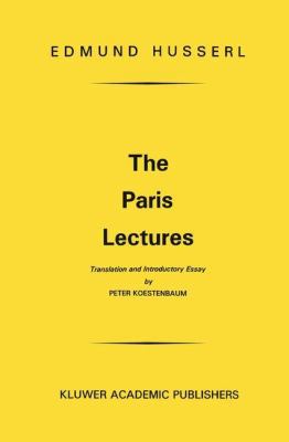 The Paris Lectures 9024751330 Book Cover