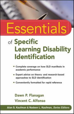Essentials of Specific Learning Disability Iden... 0470587601 Book Cover