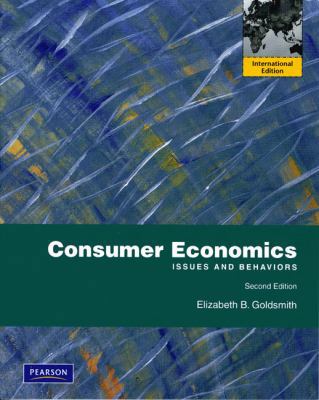 Consumer Economics: Issues and Behaviors 013800482X Book Cover