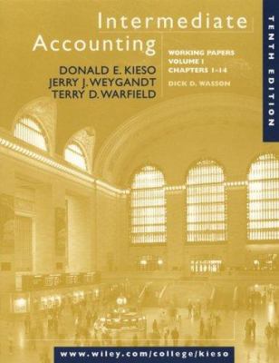 Intermediate Accounting: Chapters 1-14 Working ... 0471376604 Book Cover