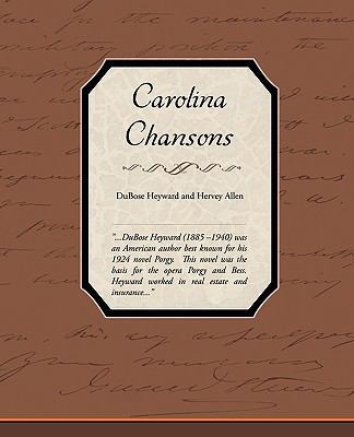 Carolina Chansons 1438533063 Book Cover