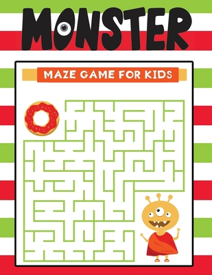 monster maze game for kids: A Fun Monsters Them... B08RRGMY1Y Book Cover