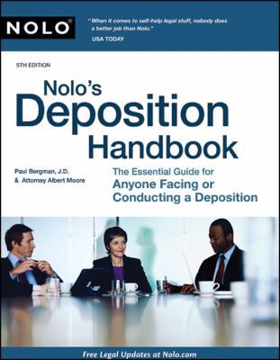 Nolo's Deposition Handbook: The Essential Guide... 1413311997 Book Cover