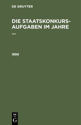 1896 [German] 3112453530 Book Cover