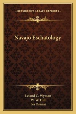 Navajo Eschatology 1163196126 Book Cover