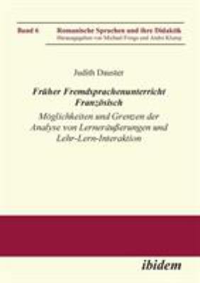 Früher Fremdsprachenunterricht Französisch. Mög... [German] 3898217442 Book Cover