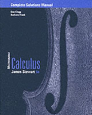 Complete Solutions Manual for Multivariable Cal... 0534393594 Book Cover