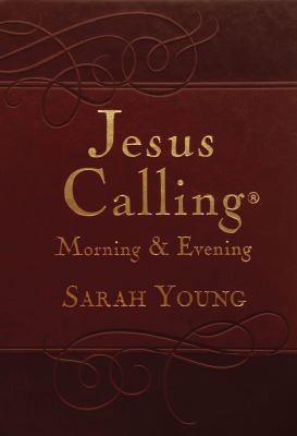 Jesus Calling Morning and Evening, Brown Leathe... 0718040155 Book Cover