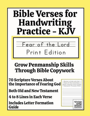Bible Verses for Handwriting Practice - KJV 1968358994 Book Cover
