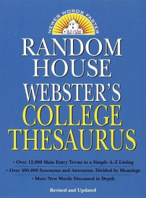 Rh Webster College Thesaurus__revised 037570065X Book Cover