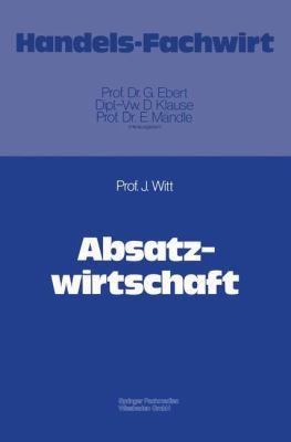 Absatzwirtschaft [German] 3409304819 Book Cover