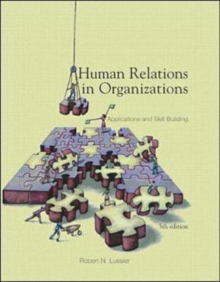 Human Relations In Organizations: Applications ... 007243645X Book Cover