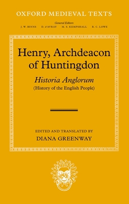 Henry, Archdeacon of Huntington: Historia Anglo... 0198222246 Book Cover