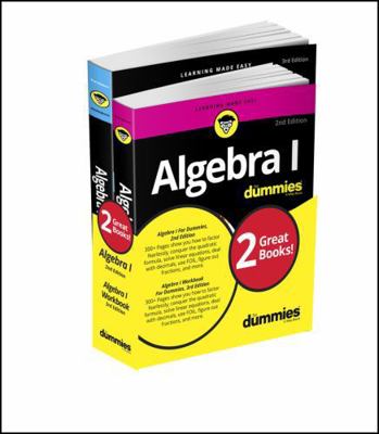 Algebra I for Dummies Book + Workbook Bundle 1119387086 Book Cover