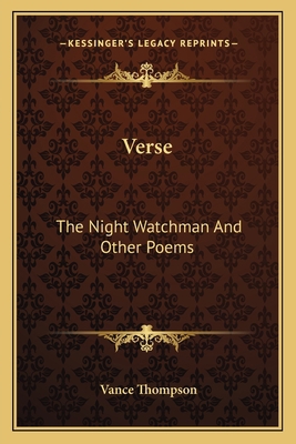 Verse: The Night Watchman And Other Poems 1163702897 Book Cover