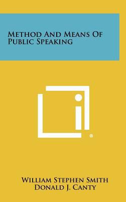 Method And Means Of Public Speaking 1258355752 Book Cover