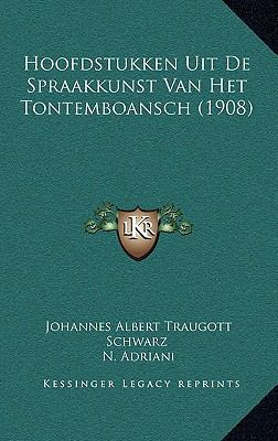 Hoofdstukken Uit De Spraakkunst Van Het Tontemb... [Dutch] 1167851706 Book Cover