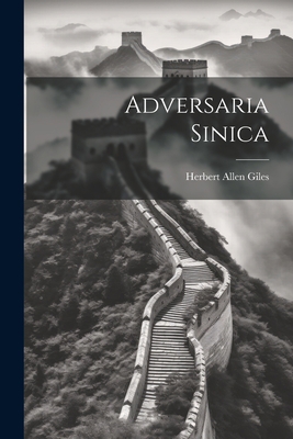 Adversaria Sinica 1022131702 Book Cover
