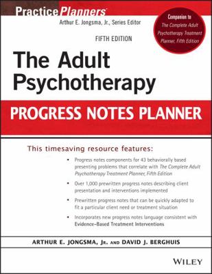 The Adult Psychotherapy Progress Notes Planner 1118066758 Book Cover