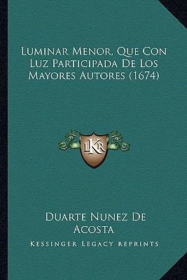 Luminar Menor, Que Con Luz Participada De Los M... [Spanish] 1166963071 Book Cover