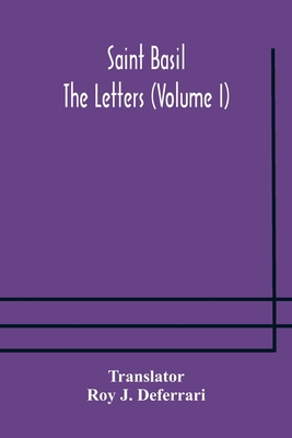 Saint Basil The Letters (Volume I) 9354177719 Book Cover