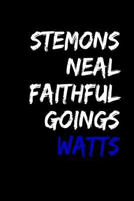 Stemons Neal Faithful Goings Watts: Blank Lined Journal : Zeta Phi Beta gift for a soror; inspirational notebook for writing