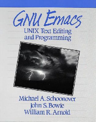 GNU Emacs: Unix Text Editing and Programming 0201563452 Book Cover
