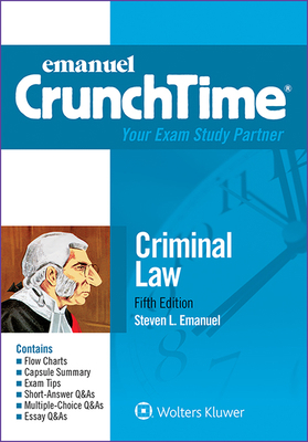 Emanuel Crunchtime for Criminal Law 1454840943 Book Cover