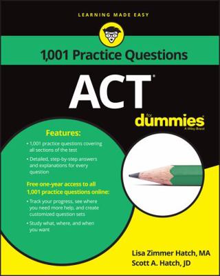 ACT: 1,001 Practice Questions for Dummies 1119275431 Book Cover