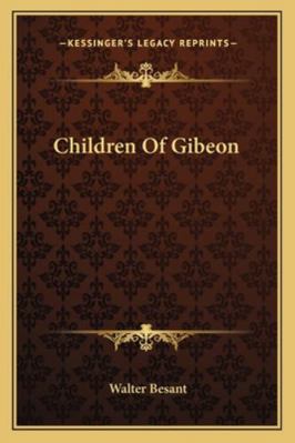 Children Of Gibeon 1163108502 Book Cover