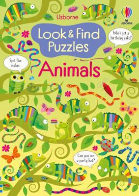 Look and Find Puzzles Animals 1801319219 Book Cover