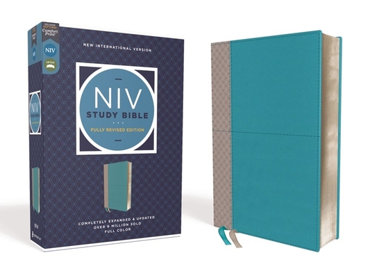 NIV Study Bible, Fully Revised Edition, Leather... 0310449030 Book Cover