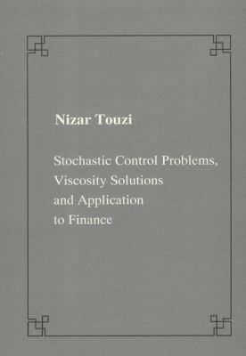 Stochastic Control Problems, Viscosity Solution... 887642136X Book Cover