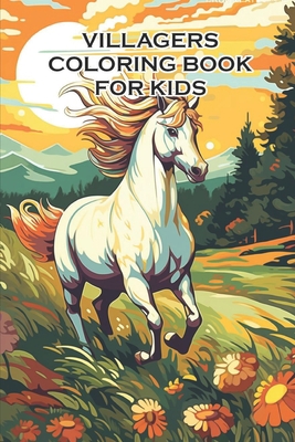 Villagers coloring book for kids B0C91DKNSF Book Cover