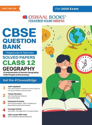 Oswaal CBSE Question Bank Class 12 Geography, C... 9359587206 Book Cover