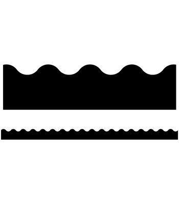 Black Scalloped Bulletin Board Borders 1600221289 Book Cover