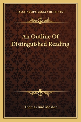 An Outline Of Distinguished Reading 1163805165 Book Cover