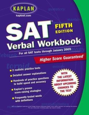 Kaplan SAT Verbal Workbook: Fifth Edition 0743241347 Book Cover