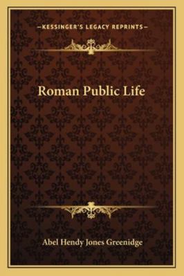 Roman Public Life 1163303690 Book Cover