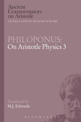 Philoponus: On Aristotle Physics 3 1780934343 Book Cover