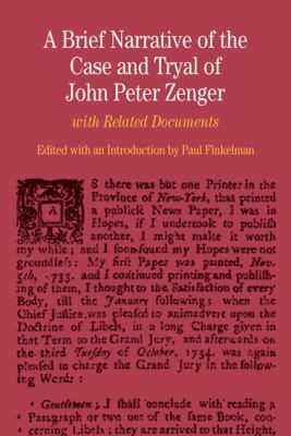 A Brief Narrative of the Case and Tryal of John... 0312474431 Book Cover